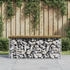 vidaXL Gartenbank aus Gabionen 103x44x42 cm Kiefernholz Imprägniert (834361)