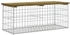 vidaXL Gartenbank aus Gabionen 103x44x42 cm Kiefernholz Imprägniert (834361)