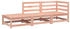 vidaXL Gartensofa mit Hocker 2-Sitzer Massivholz Douglasie (837975)