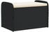 vidaXL Sitzbank mit Stauraum & Kissen Schwarz 80x51x52 cm Poly Rattan (365730) schwarz