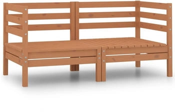 vidaXL Garten-Ecksofas 2 Stk. Honigbraun Massivholz Kiefer (806585) vidaXL Garten-Ecksofas 2 Stk. Honigbraun Massivholz Kiefer (806585)