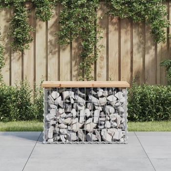 vidaXL Gartenbank aus Gabionen 63x31,5x42 cm Massivholz Kiefer (834344) vidaXL Gartenbank aus Gabionen 63x31,5x42 cm Massivholz Kiefer (834344)