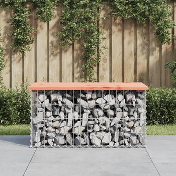 vidaXL Gartenbank aus Gabionen 83x44x42 cm Massivholz Douglasie (834357) vidaXL Gartenbank aus Gabionen 83x44x42 cm Massivholz Douglasie (834357)