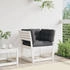 vidaXL Gartensofa mit Armlehnen und Kissen Weiß Massivholz Kiefer (844695) weiß