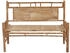 vidaXL Gartenbank mit Auflage 120 cm Bambus (3063886) blau