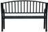 vidaXL Gartenbank Schwarz 120 cm Stahl (319580) schwarz