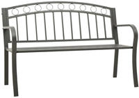 Vidaxl - Gartenbank Grau 120 Cm Stahl
