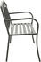 vidaXL Gartenbank Grau 120 cm Stahl (319586) grau