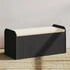 vidaXL Sitzbank mit Stauraum & Kissen Schwarz 115x51x52 cm Poly Rattan (365727) schwarz
