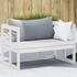 vidaXL 2-in-1 Gartensofa Verlängerbar Weiß Massivholz Kiefer (832611) weiß