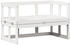 vidaXL 2-in-1 Gartensofa Verlängerbar Weiß Massivholz Kiefer (832611) weiß