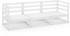 vidaXL Outdoor-Sofa 3-Sitzer Weiß Massivholz Kiefer (3075320) weiß
