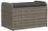 vidaXL Sitzbank mit Stauraum & Kissen Grau 80x51x52 cm Poly Rattan (365731) grau