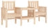 vidaXL Gartenbank mit Tisch 2-Sitzer Massivholz Kiefer (825149)
