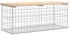 vidaXL Gartenbank aus Gabionen 103x44x42 cm Massivholz Kiefer (834359)