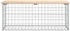 vidaXL Gartenbank aus Gabionen 103x44x42 cm Massivholz Kiefer (834359)