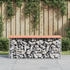 vidaXL Gartenbank aus Gabionen 103x44x42 cm Massivholz Douglasie (834360)