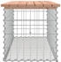 vidaXL Gartenbank aus Gabionen 103x44x42 cm Massivholz Douglasie (834360)