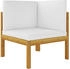 vidaXL Garten-Ecksofas 2 Stk. mit Auflagen Akazie Massivholz (312424)