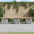 vidaXL Gartenbank aus Gabionen 203x44x42 cm Massivholz Douglasie (834342)