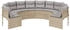 vidaXL Gartensofa mit Kissen Rund Beige Poly-Rattan (3318542) beige