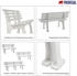 Proregal Gartenbank Antigua 2-Sitzer flieder 74 x 120 x 54 cm Kunststoff