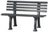 Proregal Gartenbank Antigua 2-Sitzer graphitgrau 74 x 120 x 54 cm Kunststoff