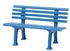 Proregal Gartenbank Antigua 2-Sitzer himmelblau 74 x 120 x 54 cm Kunststoff