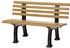 Proregal Gartenbank Antigua 2-Sitzer Holzoptik 74 x 120 x 54 cm Kunststoff