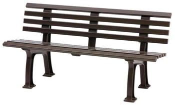 Proregal Gartenbank Antigua 3-Sitzer braun 74 x 150 x 54 cm Kunststoff Proregal Gartenbank Antigua 3-Sitzer braun 74 x 150 x 54 cm Kunststoff
