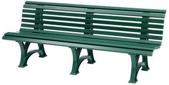 Proregal Gartenbank Jamaika 4-Sitzer gr&uuml;n 80 x 200 x 64 cm Kunststoff