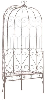furnicato Gartenbank 95 cm Eisen antik braun (M608691)