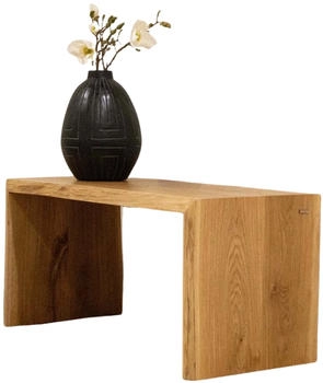 holz4home Massivholz Hocker Bank aus Eiche mit Baumkante M holz4home Massivholz Hocker Bank aus Eiche mit Baumkante M