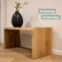 holz4home Massivholz Hocker Bank aus Eiche mit Baumkante M