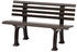 Proregal Gartenbank Antigua 2-Sitzer braun 74 x 120 x 54 cm Kunststoff