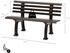 Proregal Gartenbank Antigua 2-Sitzer braun 74 x 120 x 54 cm Kunststoff