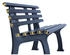 Proregal Gartenbank Antigua 3-Sitzer blau 74 x 150 x 54 cm Kunststoff
