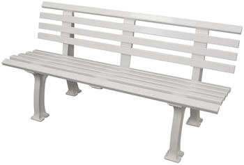 Proregal Gartenbank Antigua 3-Sitzer wei&szlig; 74 x 150 x 54 cm Kunststoff