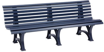 Proregal Gartenbank Jamaika 4-Sitzer blau 80 x 200 x 64 cm Kunststoff