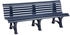Proregal Gartenbank Jamaika 4-Sitzer blau 80 x 200 x 64 cm Kunststoff