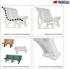 Proregal Gartenbank Jamaika 4-Sitzer blau 80 x 200 x 64 cm Kunststoff