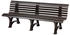 Proregal Gartenbank Jamaika 4-Sitzer braun 80 x 200 x 64 cm Kunststoff