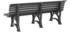 Proregal Gartenbank Jamaika 4-Sitzer graphitgrau 80 x 200 x 64 cm Kunststoff