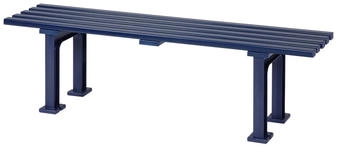 Proregal Gartenbank Kuba 3-Sitzer blau 42 x 150 x 37 cm Kunststoff Proregal Gartenbank Kuba 3-Sitzer blau 42 x 150 x 37 cm Kunststoff