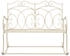 furnicato Gartenbank 104 cm Eisen antik weiß