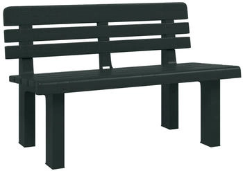furnicato Gartenbank 110 x 52 x 71 cm Polypropylen grün