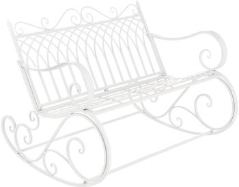 en.casa Schaukelbank Metall 113x85x95 cm wei&szlig; (800000526384)
