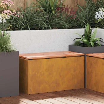 vidaXL Rostig 80 x 40 x 43 cm Wetterfeststahl (874904)