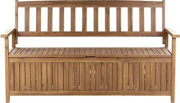 Beliani Heller Holzfarbton 60x160x91