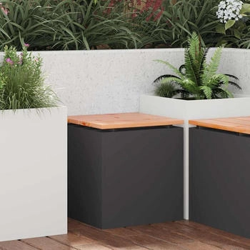 vidaXL Schwarz 40 x 40 x 43 cm Stahl (874912)